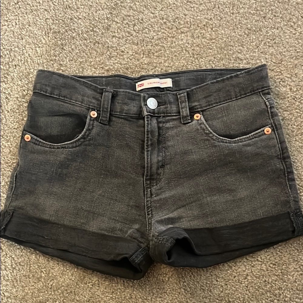 Levi’s Girl's Black Denim Shorts